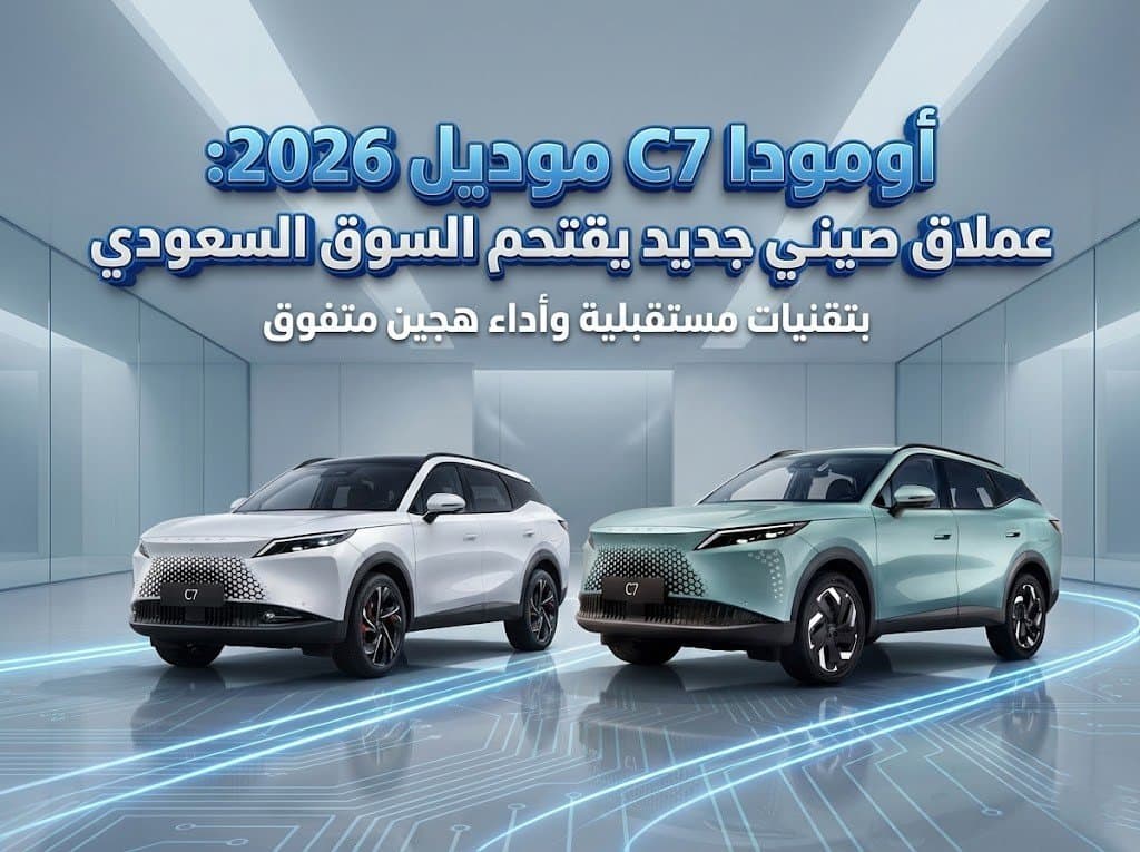 أومودا C7 موديل 2026: عملاق صيني جديد يقتحم السوق السعودي بتقنيات مستقبلية وأداء هجين متفوق