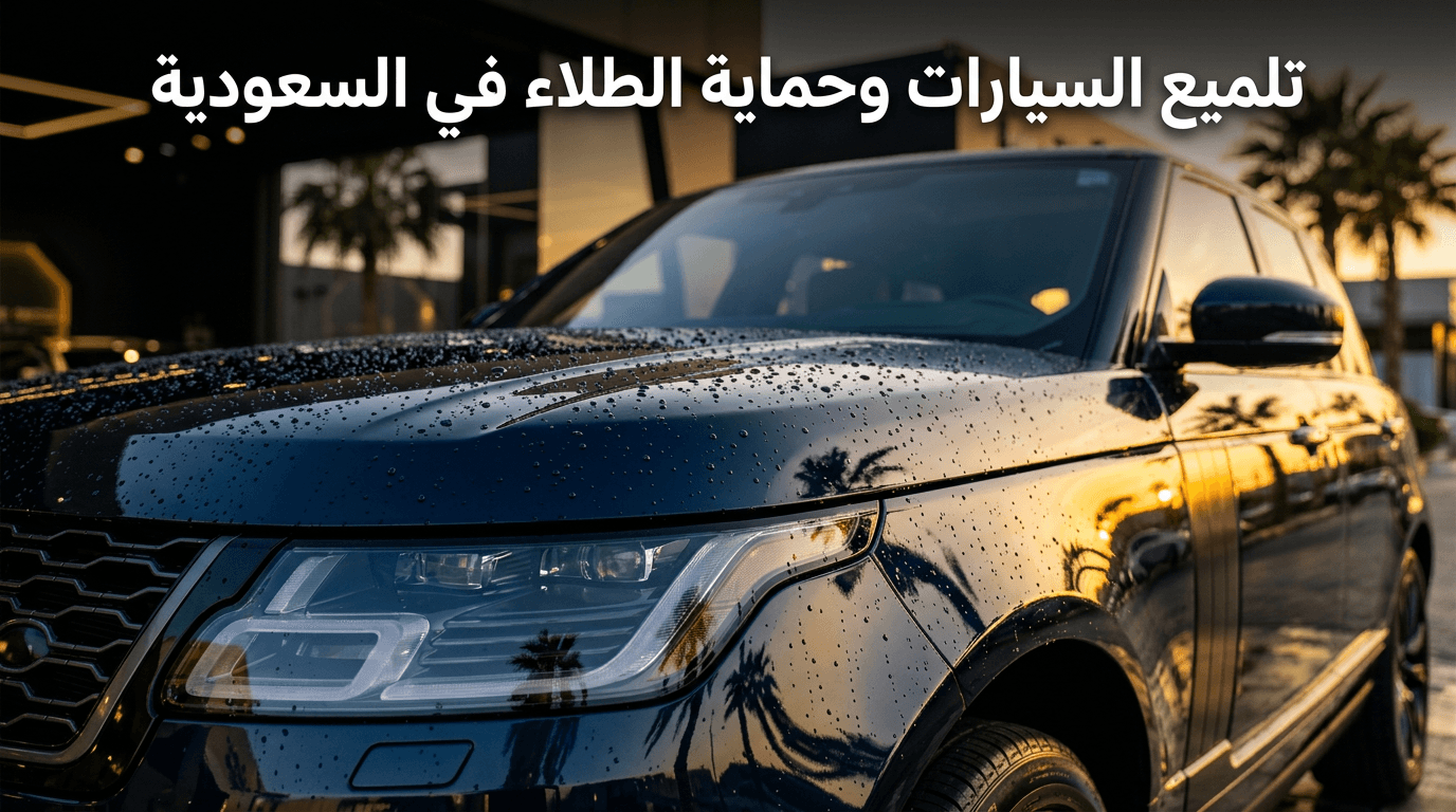 تلميع السيارات في السعودية: الأنواع والفوائد وكم يدوم ومتى تحتاجه